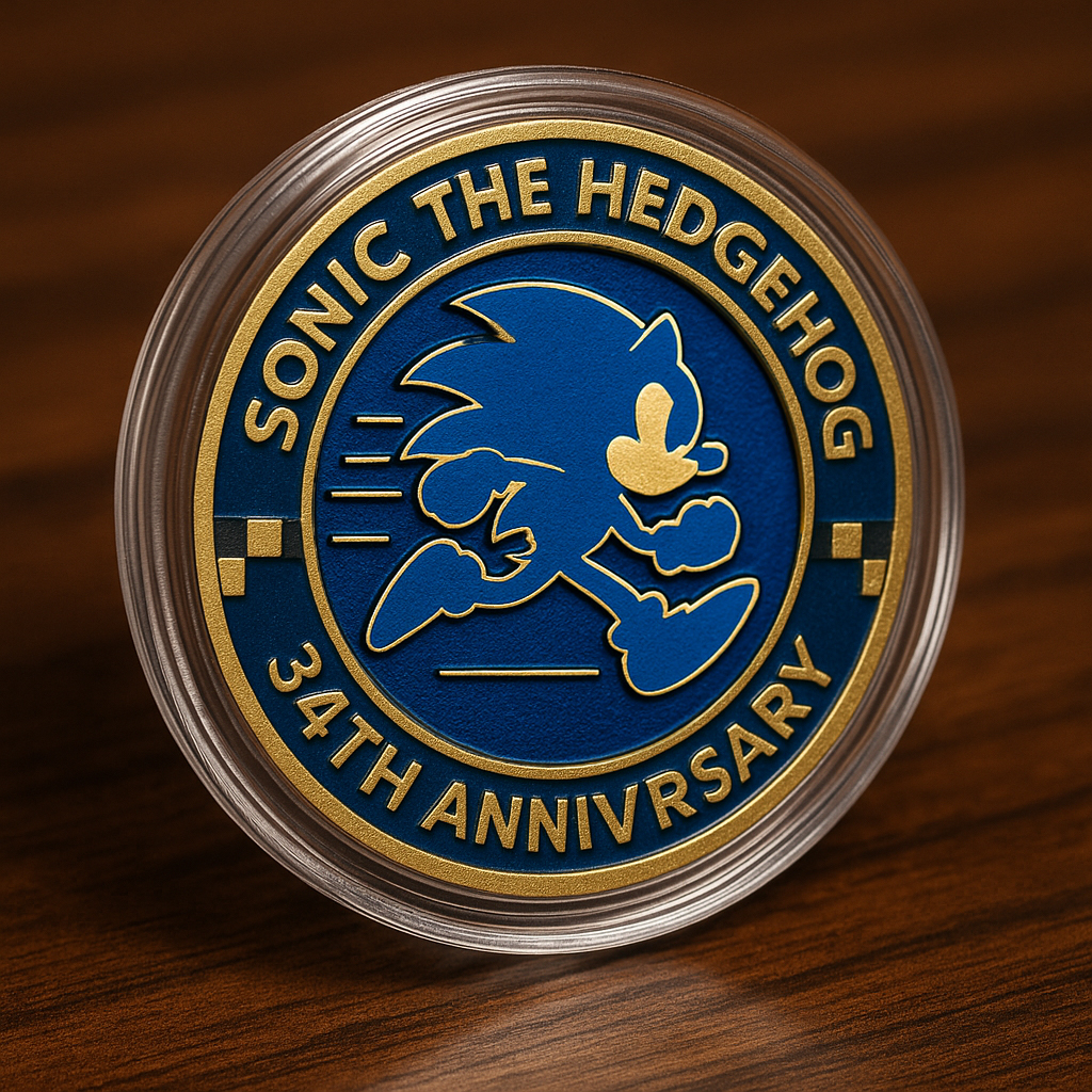 Sonic 34th Anniversary Commemorative Coin