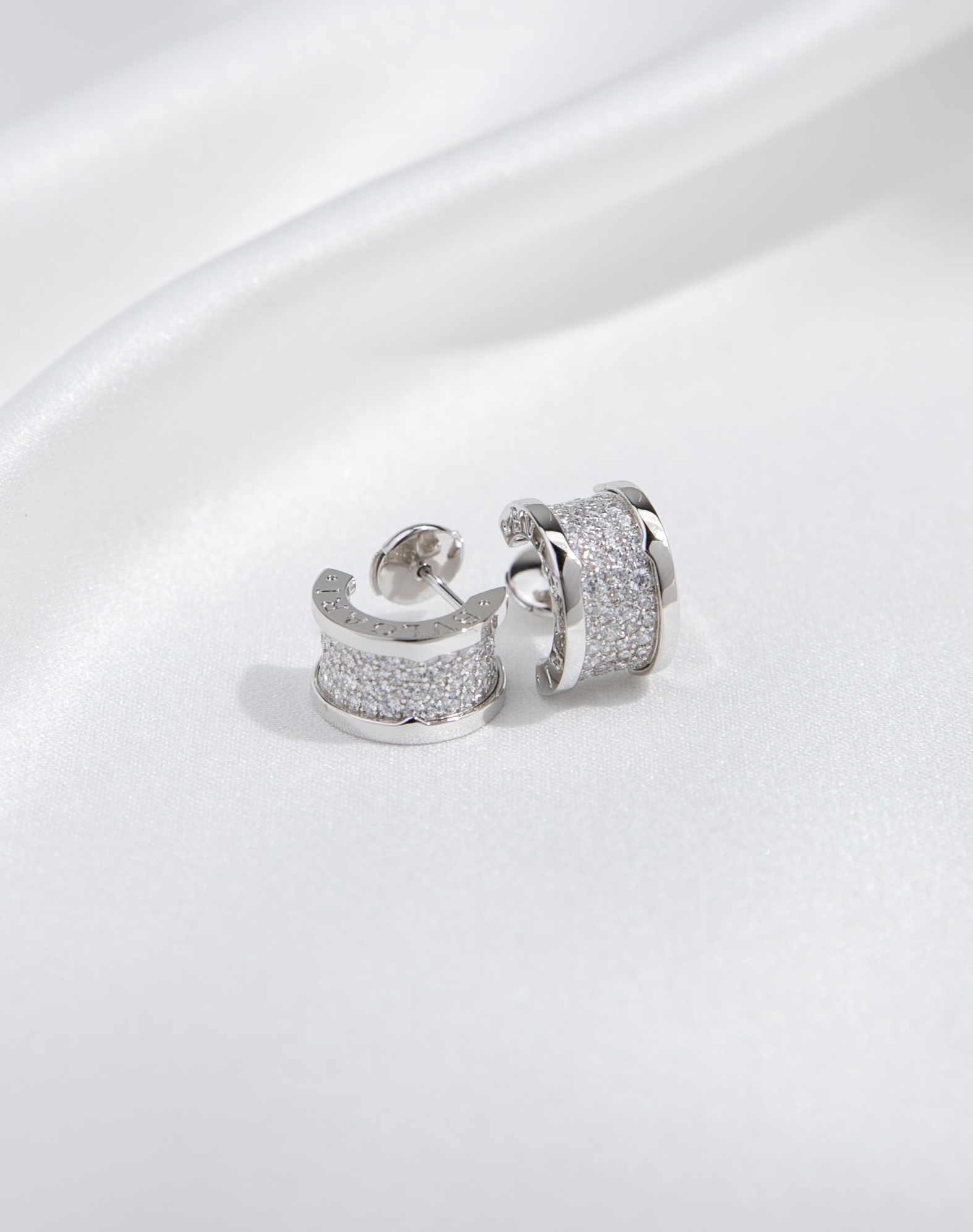 Bulgari Full Diamond Waist Earrings