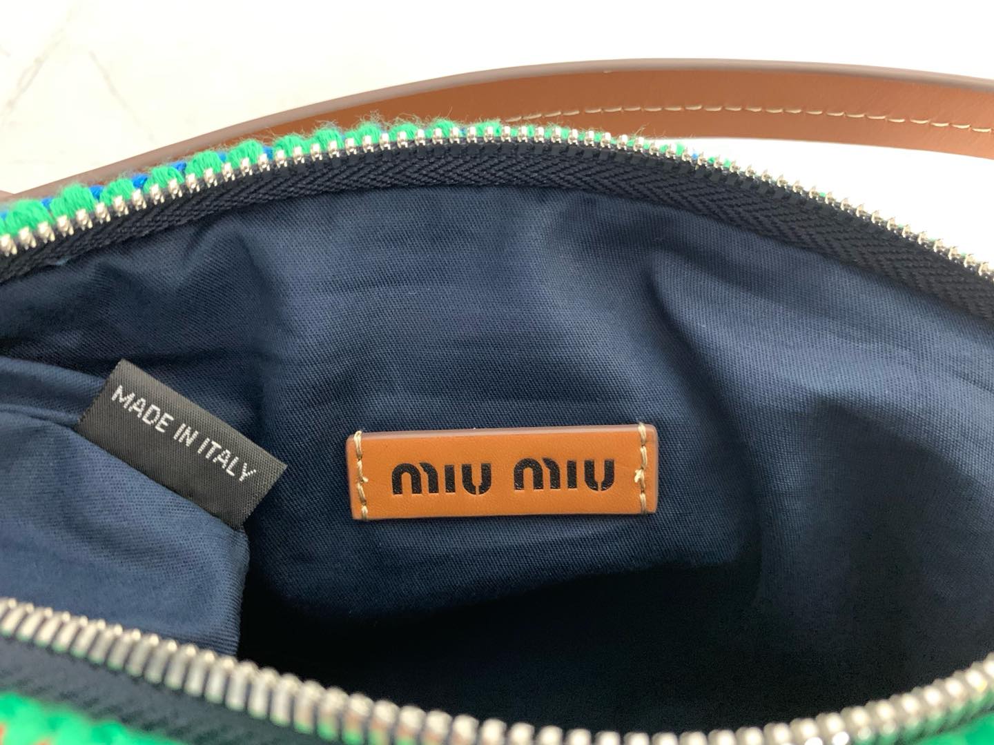 Miu Miu Rainbow Woven Bag 5NE841
