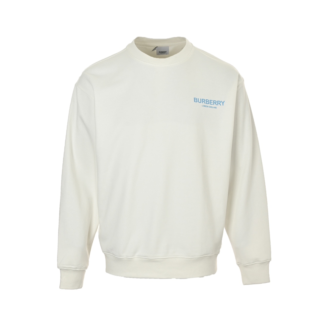 Burberry 24Fw blue bear print crew neck sweatshirt