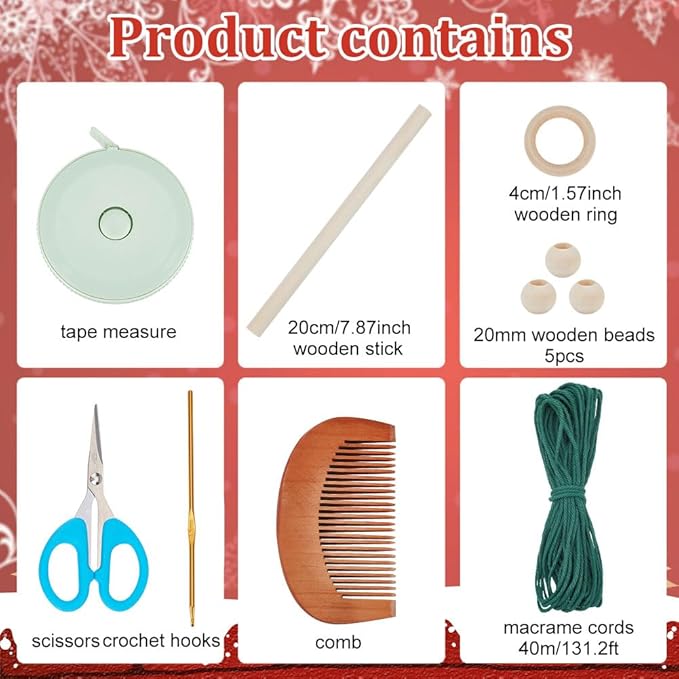 🌲🌲Luxury Knitted Christmas Tree DIY Kit -3 pack