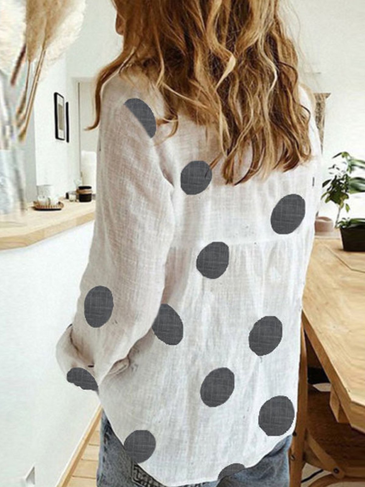 Women's Casual Dots Shirt