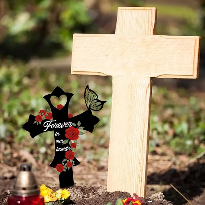 ✝️🙏Metal Cemetery memorial crosses