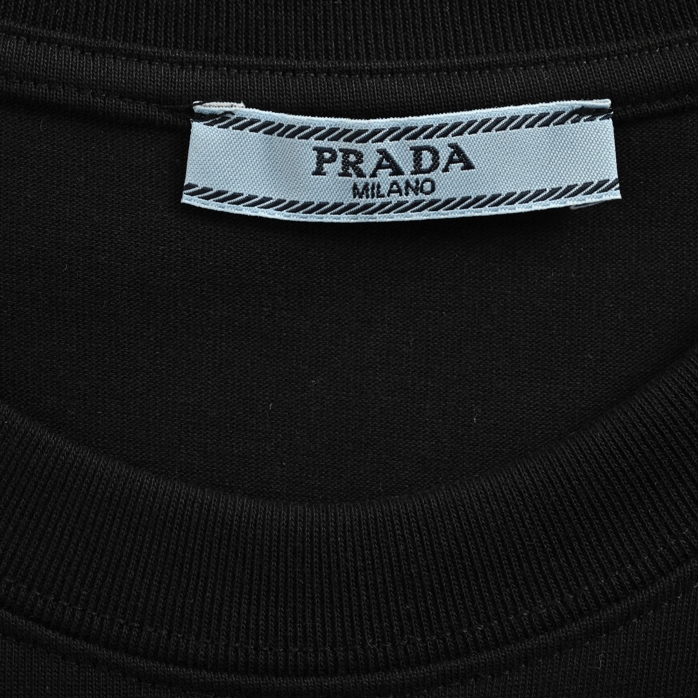 Prada 3D triangle logo print short sleeves