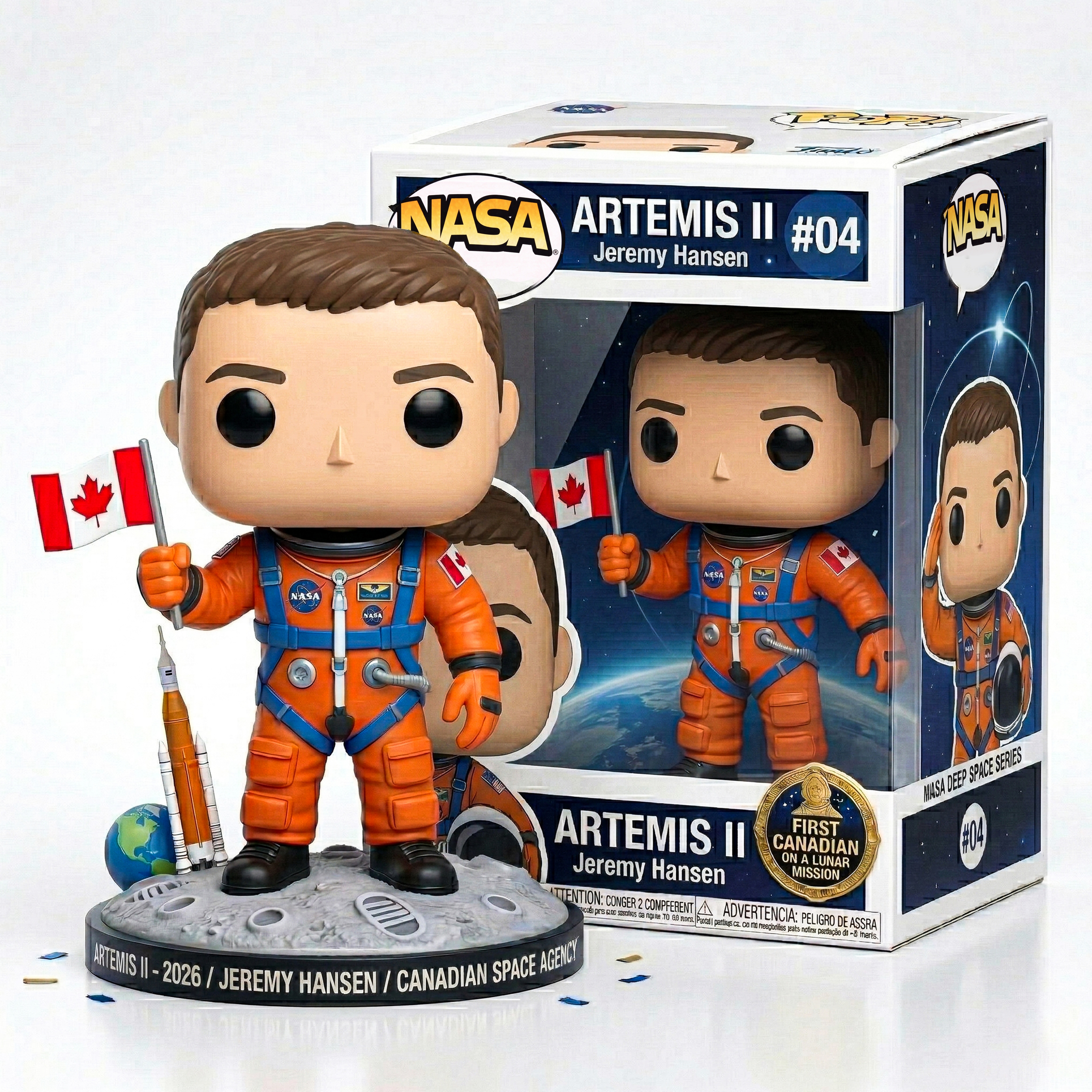 NASA Artemis II 4-Pack POP Collector Set - Limited Edition 2026 Mission 🚀🌕