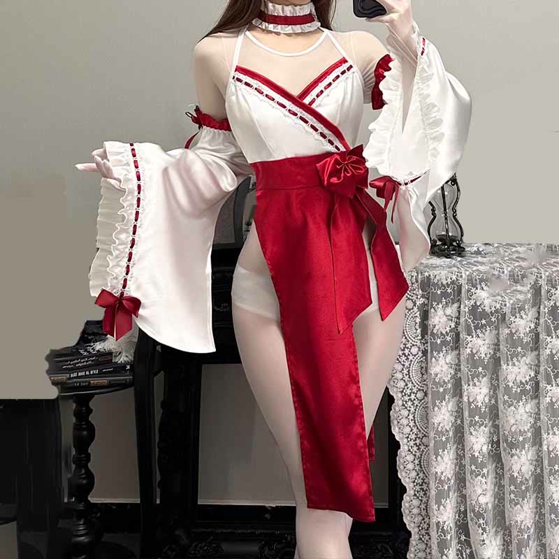 Miko Backless Split Lingerie Dress