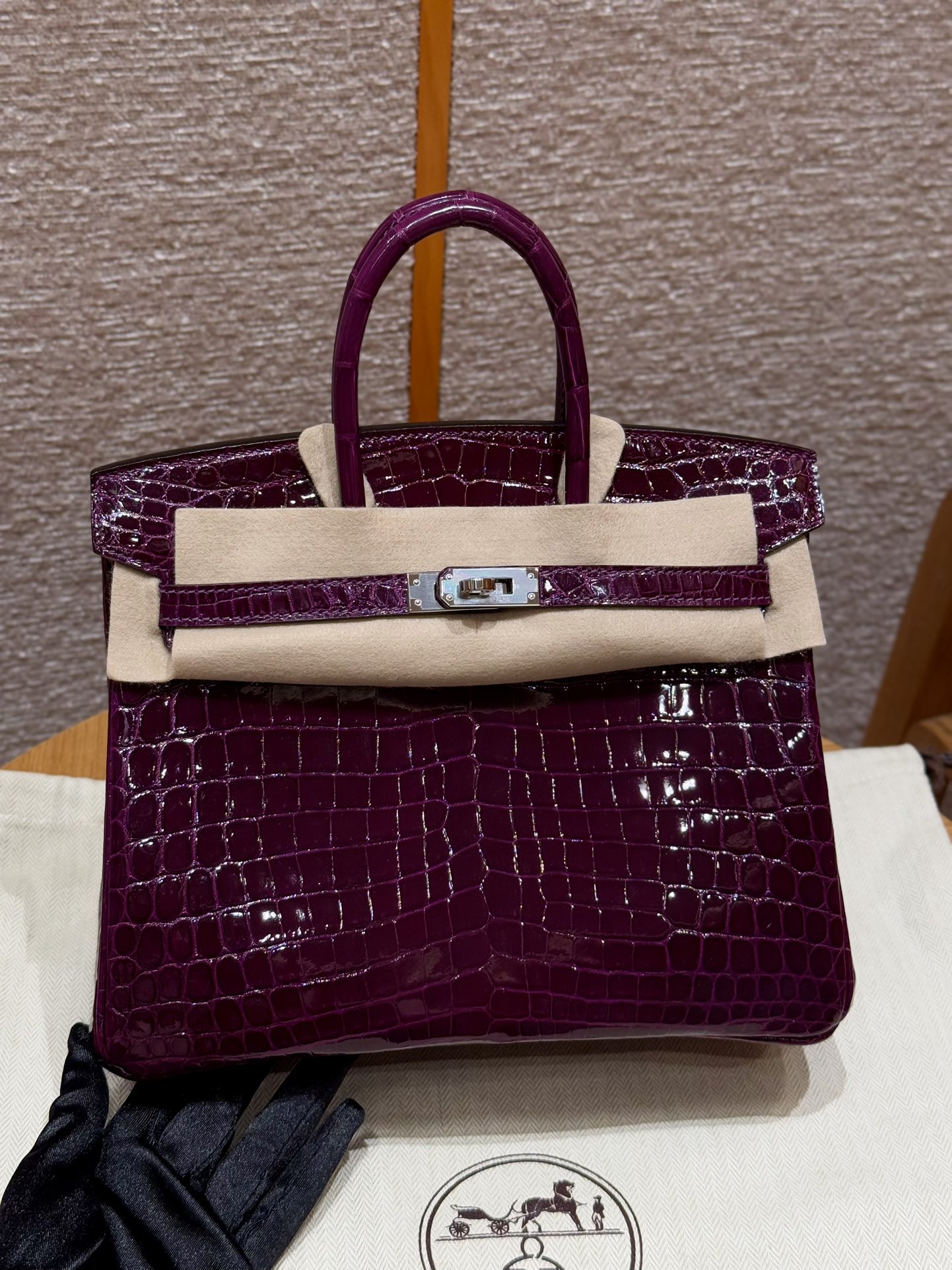 Hermes Birkin N5Cassis (Handmade to order)
