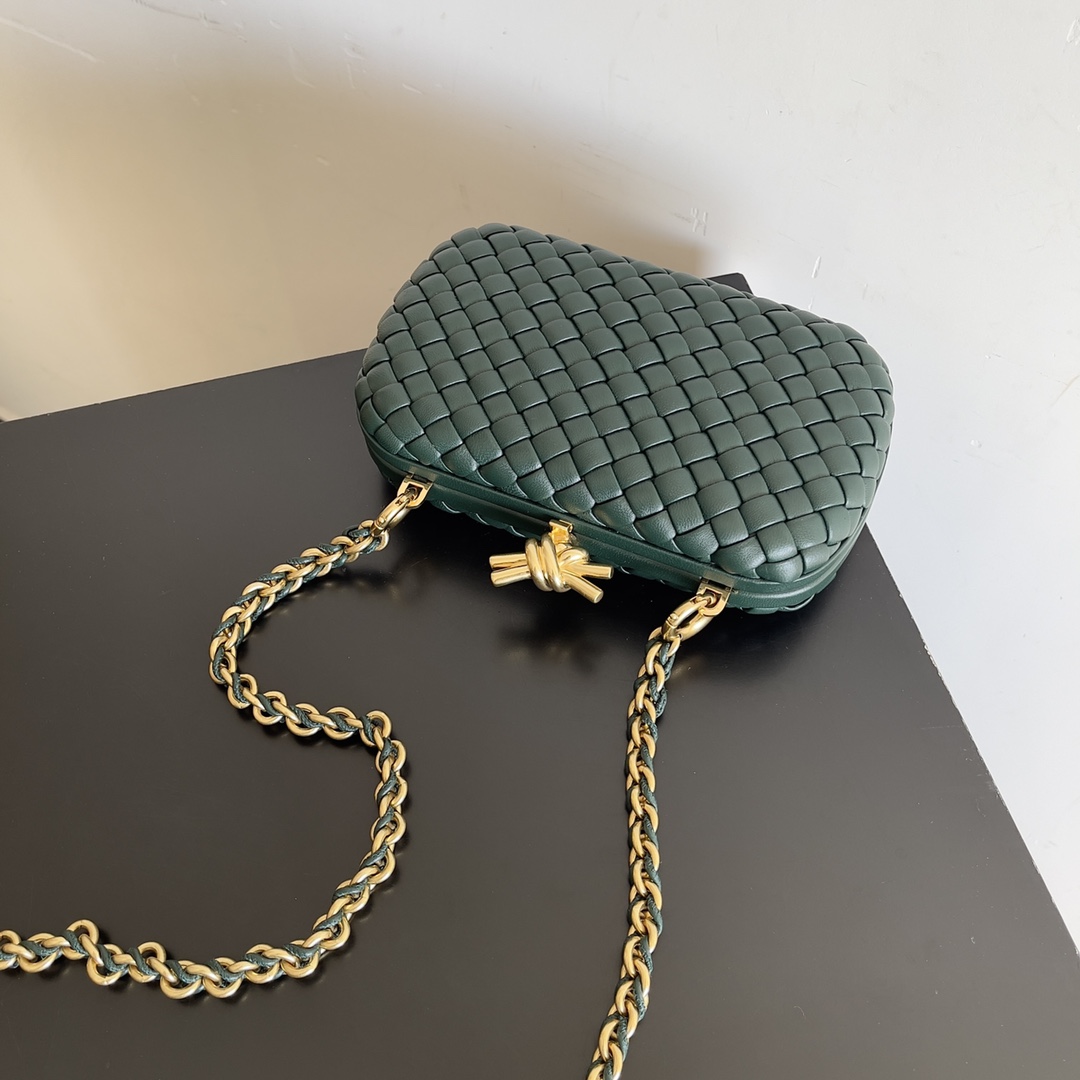 Bottega Veneta 24 Spring Fashion Braided Chain Evening Bag 776662