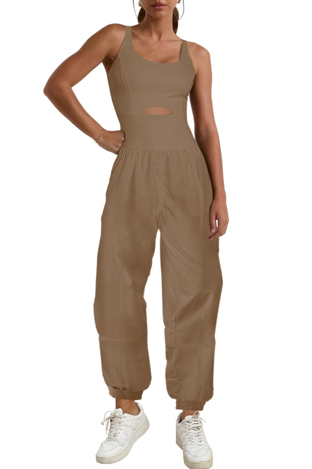 Sleeveless Sports Suit Jumpsuit for Women
