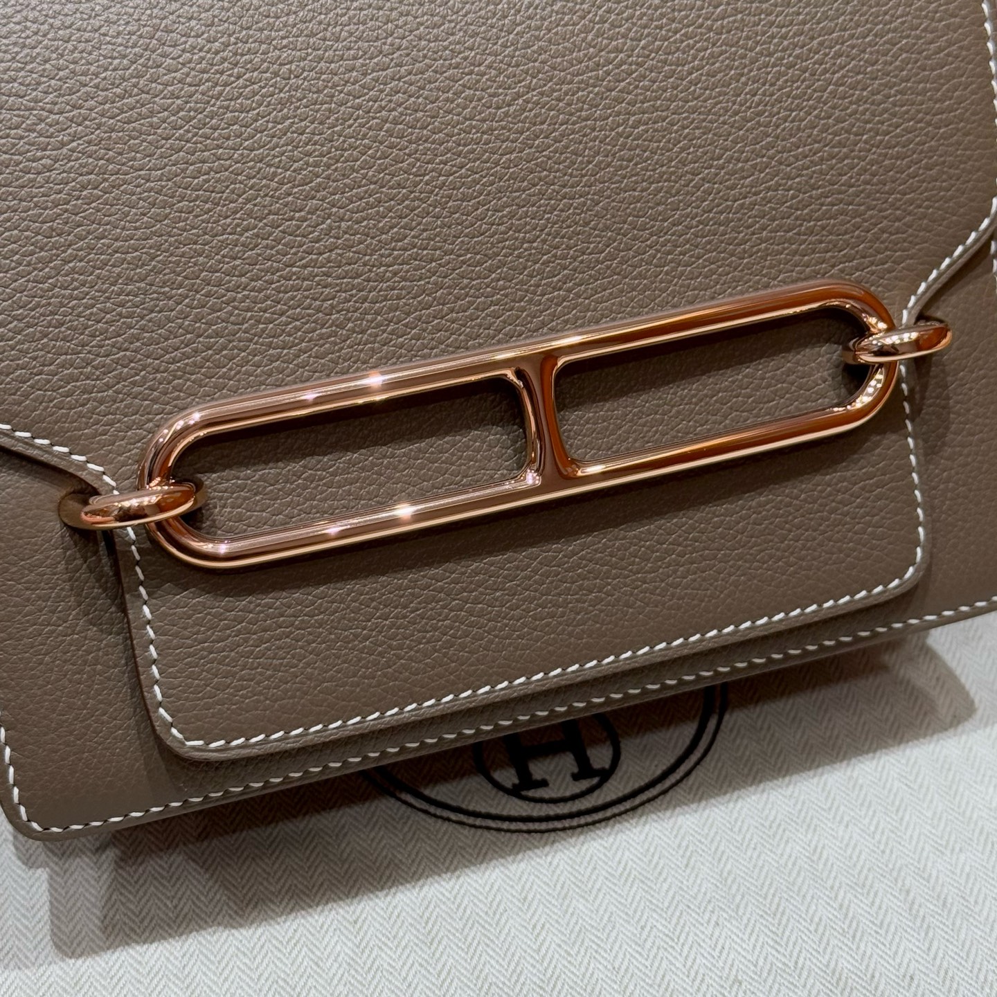 Hermès Roulis 18Etoupe Handbag (Handmade to Order)