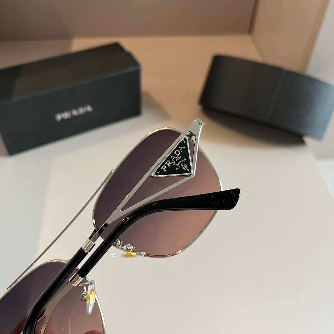 Prada round frame sunglasses