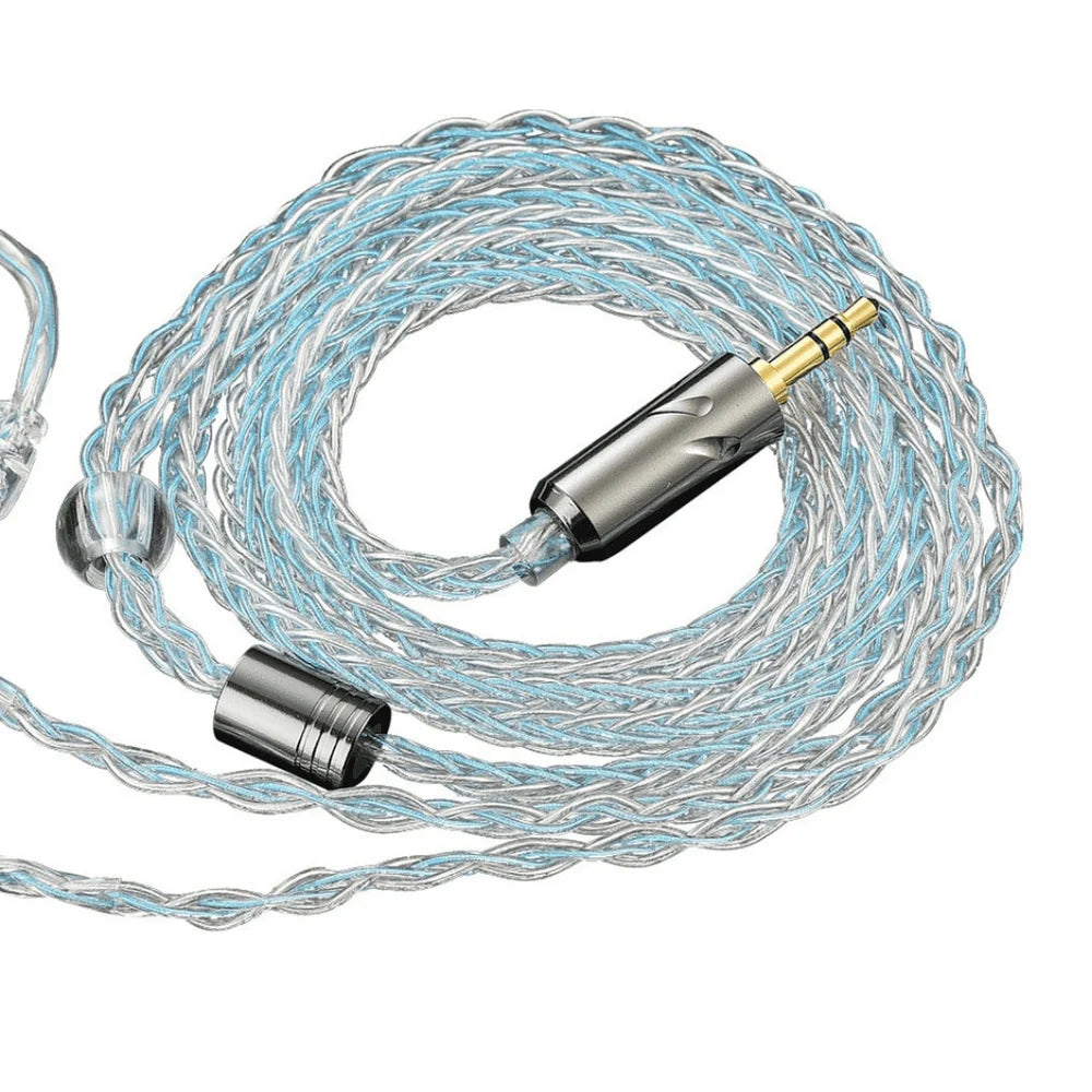 QKZ T1 Silver-Plated 8-Strand Upgrade Cable for KZ
