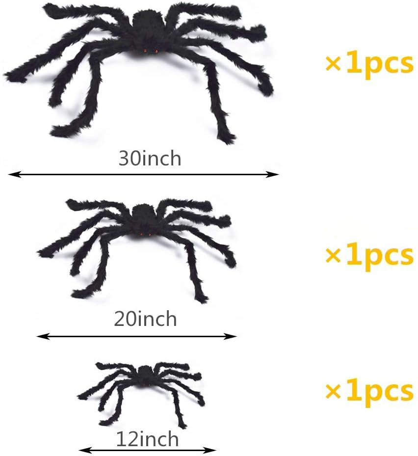 ✨Flash Sale✨Halloween Spider Web Decoration with 3 Spiders