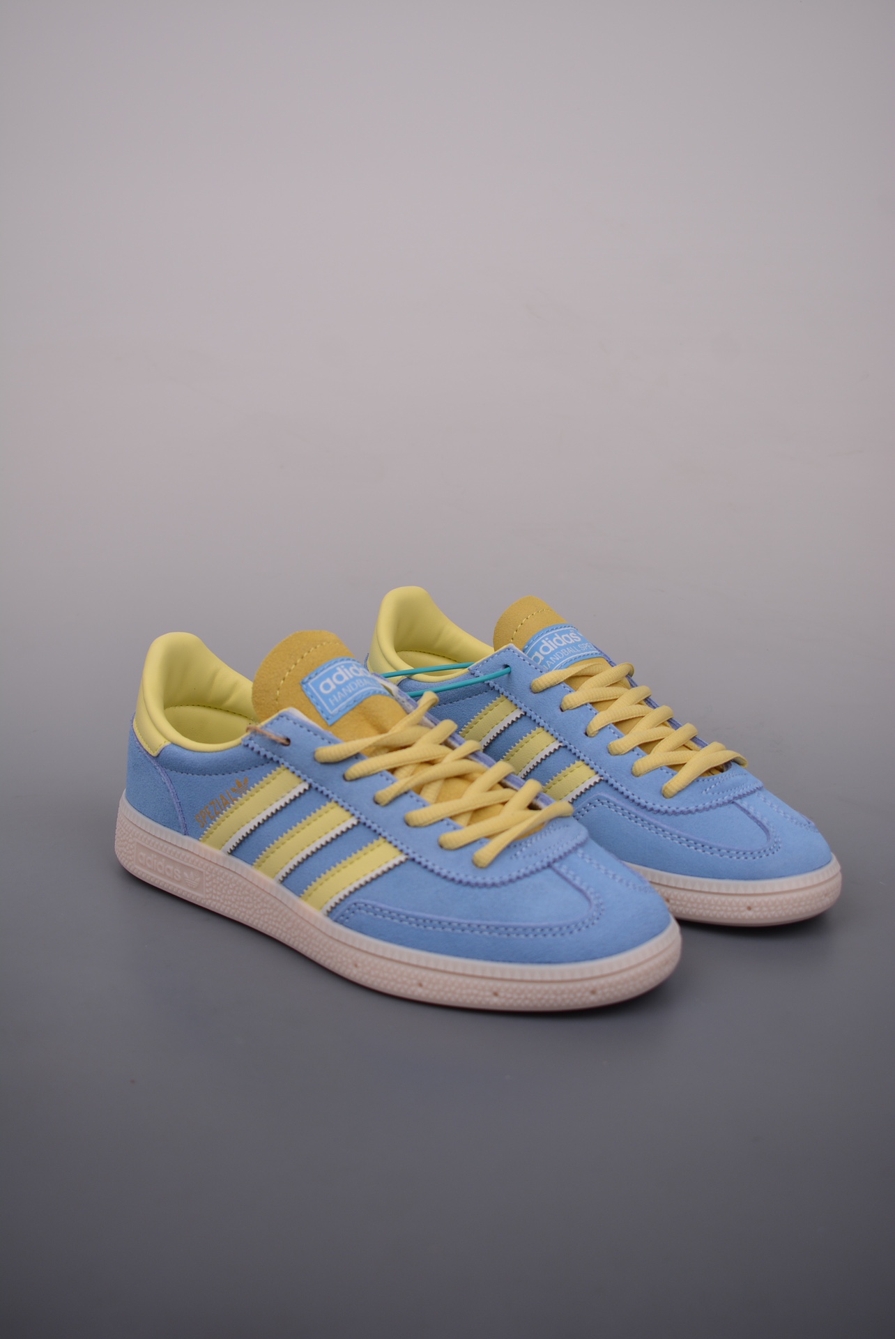 Adidas Originals Handball SPZL Light Blue and Yellow IG6276