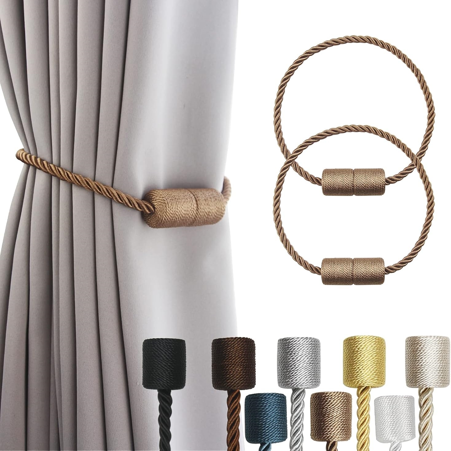 🔥On Sale🔥Strong Magnetic Curtain Tiebacks 2 Pack