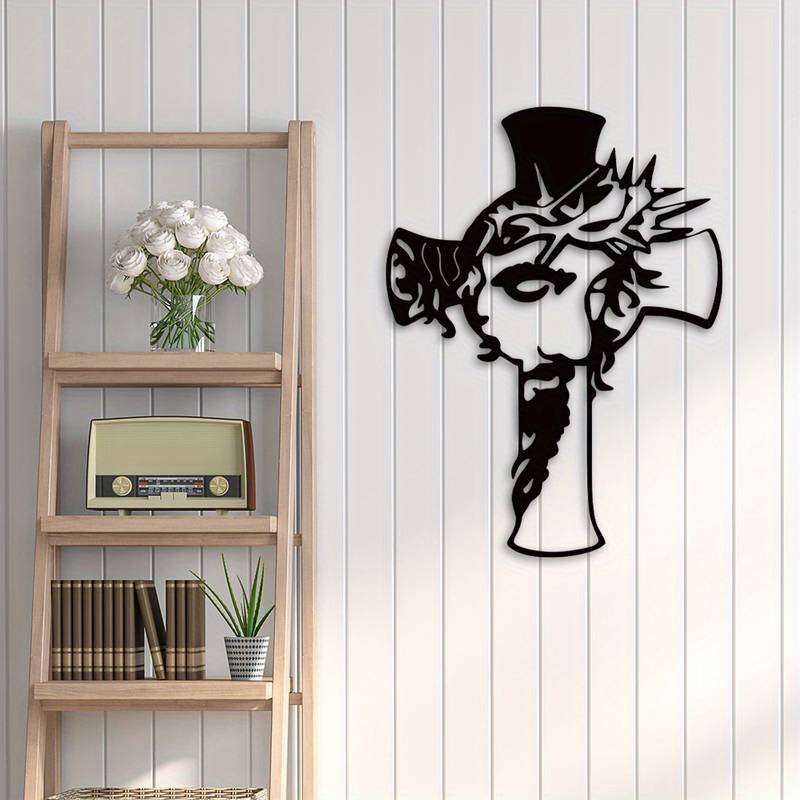 ON SALE🔥Jesus Cross Metal Sign Christ Wall Art Decor [Height of 18 inches]