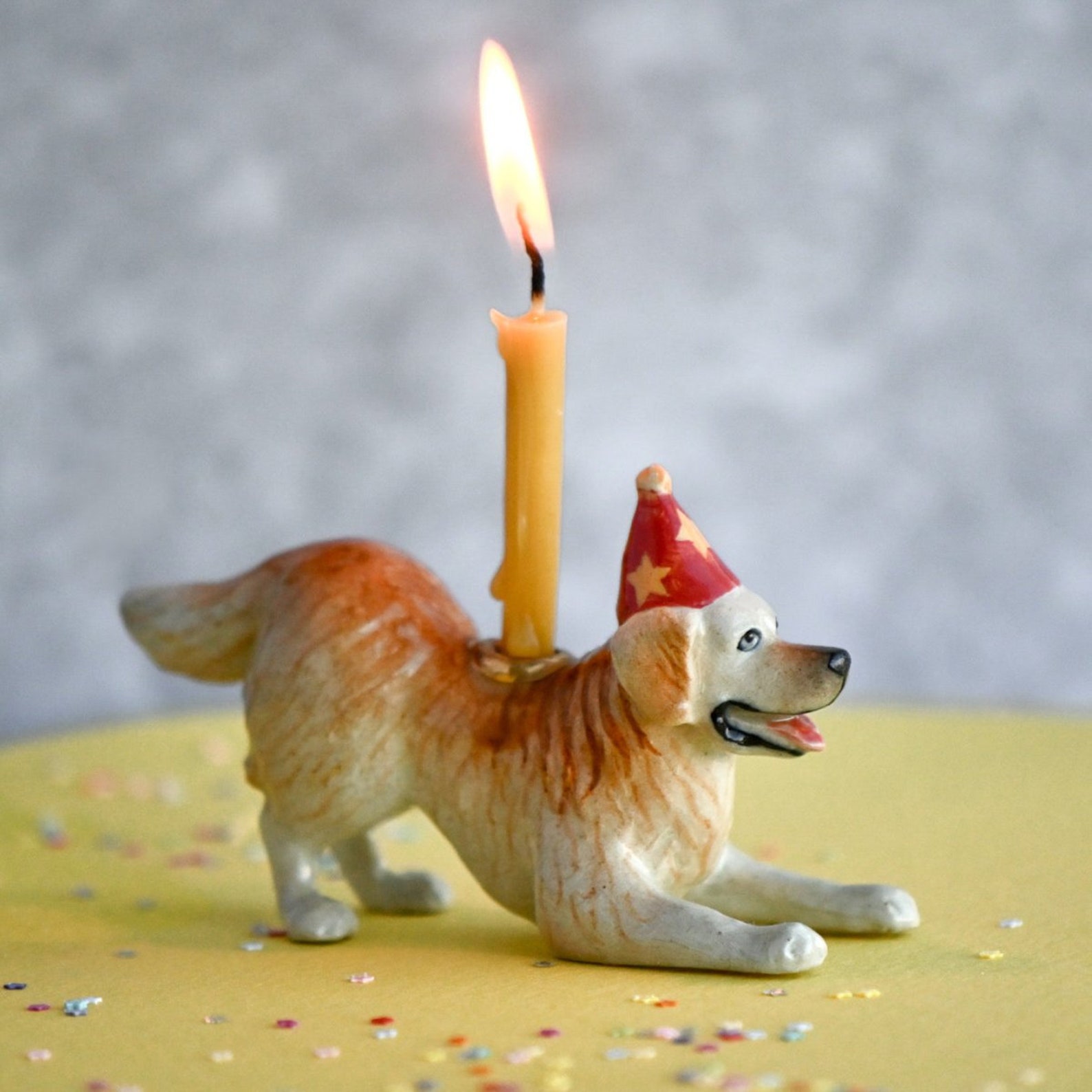 🎄CHRISTMAS ON SALE🔥Cake Topper | Handcrafted Porcelain Figurine | Birthday Candle Holder