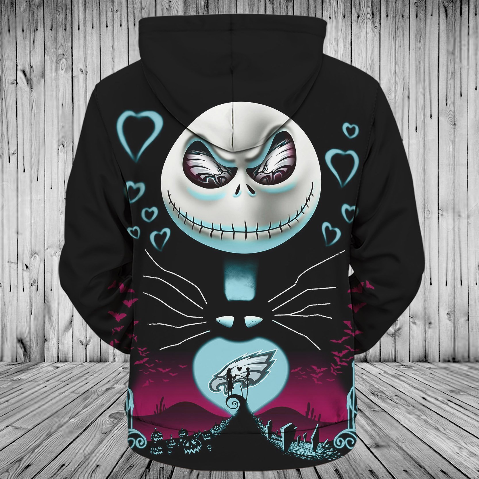 EAGLES HOODIE 3D CHR