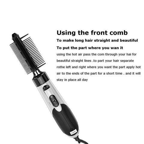 7in1 Professional Multi-functional Styling Tools Wide Brush Hair Dryer Straightener Comb Clip Pipe Roller Brush