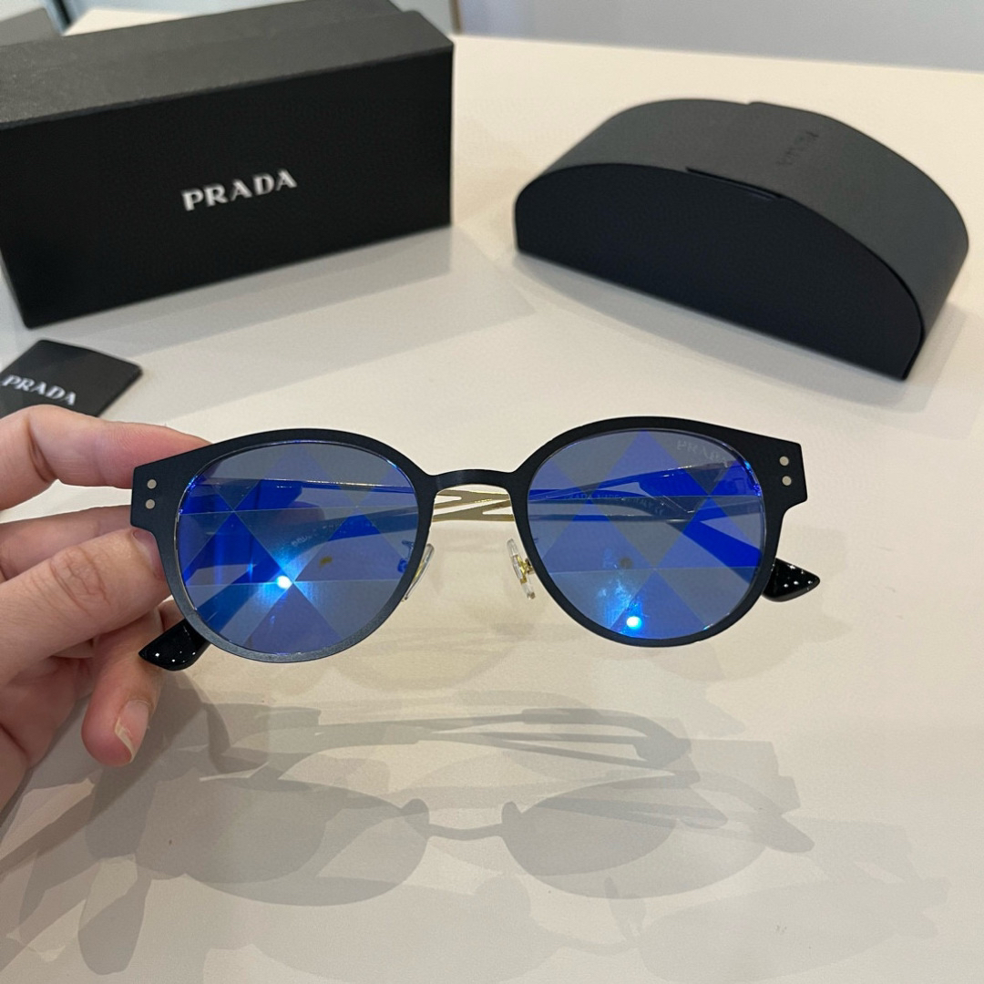 Prada round frame sunglasses