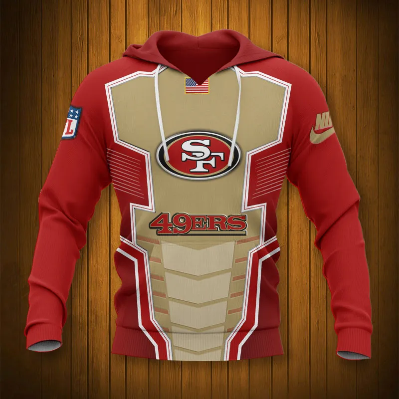 SAN FRANCISCO 49ERS 3D HOODIE TTB4326