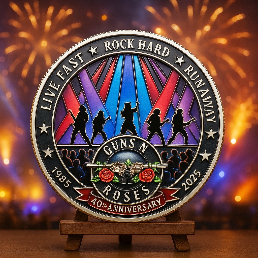 Guns N' Roses 40th Anniversary Coin