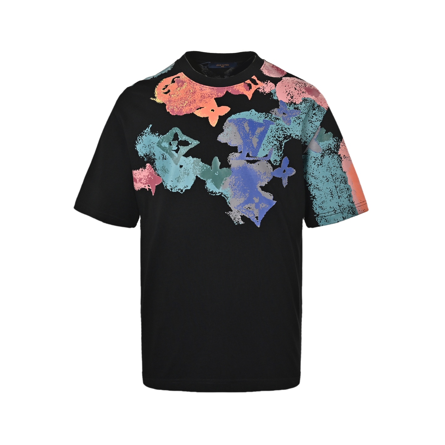 Louis Vuitton Ink-dyed monogram print short sleeves