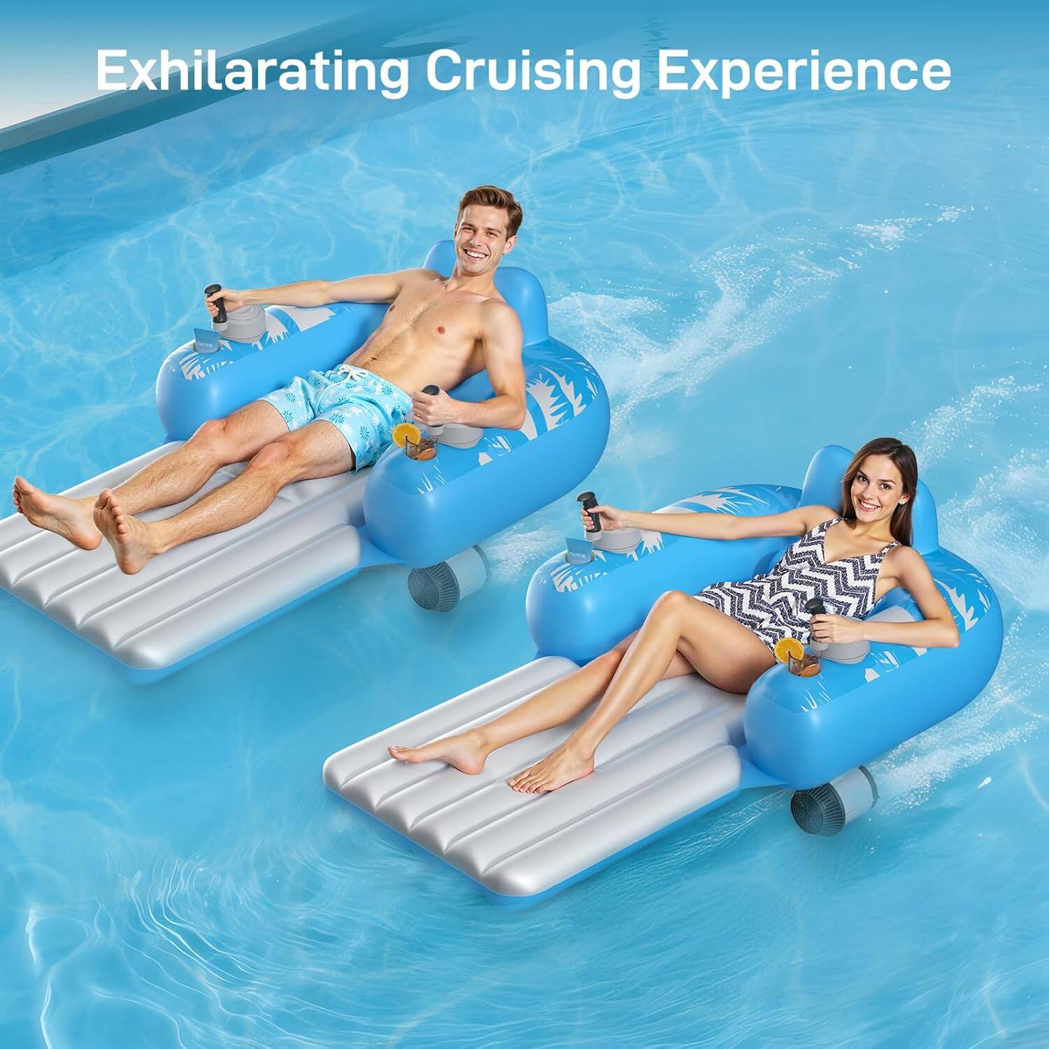 ⚡Flash Sale-Motorized Pool Float with Dual Motors