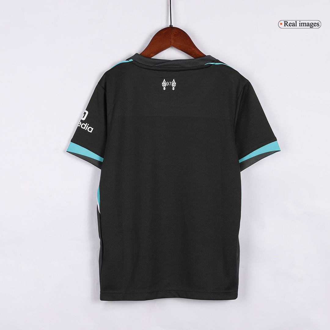Liverpool away kids' football shirt (shirt + shorts) 2024/25