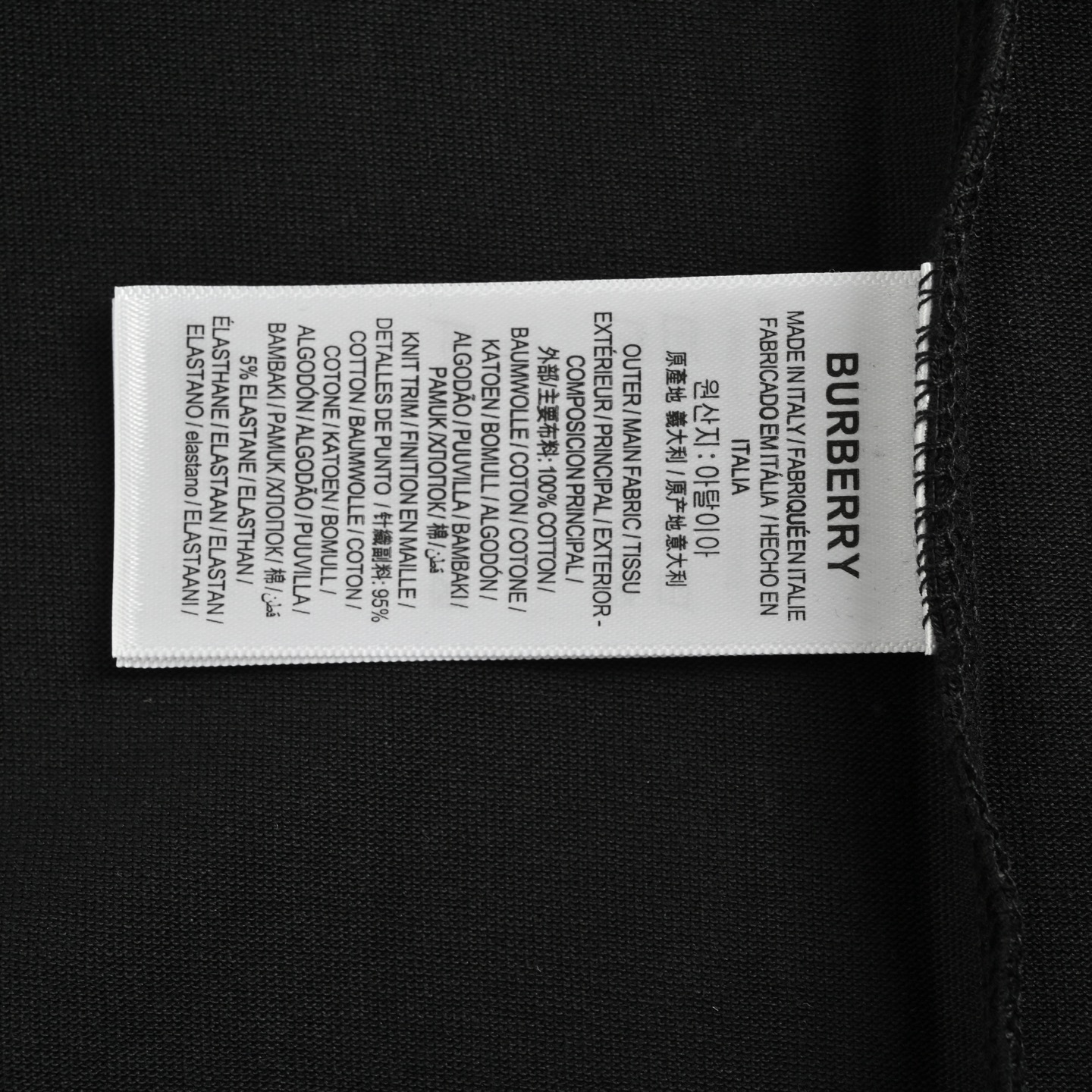 Burberry 25ss chest patch embroidered short sleeves