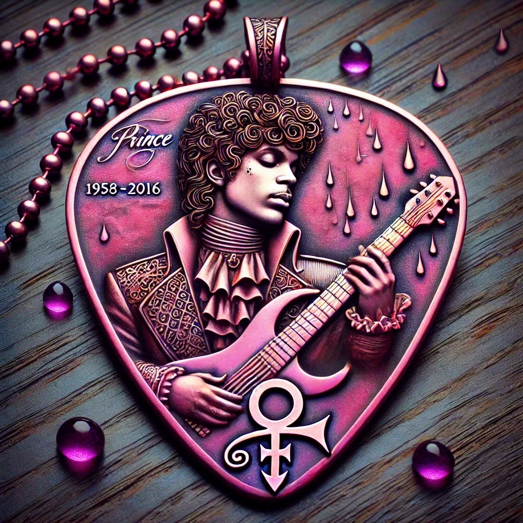 Prince Guitar Pick Pendant