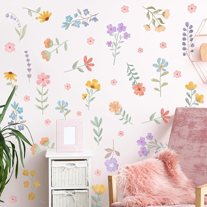 🌺🌺Bohemian Daisy Floral Wall Sticker