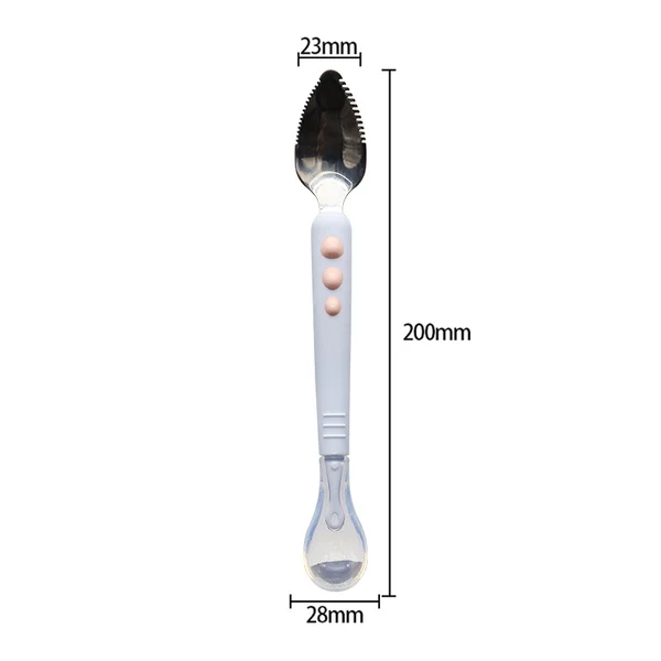 🔥Last Day 50% OFF🔥Baby Double Head Scraping Fruit Spoon
