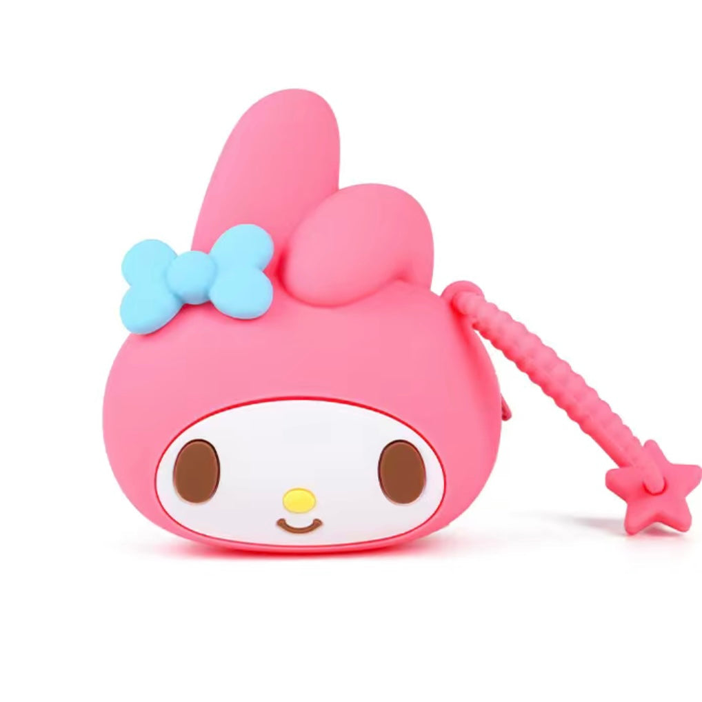 Sanrio Silicone Headphone Organizer-Data Cable Storage Case-Mini Key Box-Portable Wired Headphone Organizer