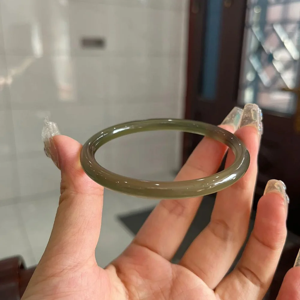 Natural Ice Jade Bracelet For women Charm Jadeite 6mm Round High Quality Agate Bangle Fine Jewelry Accessories Free Shipping