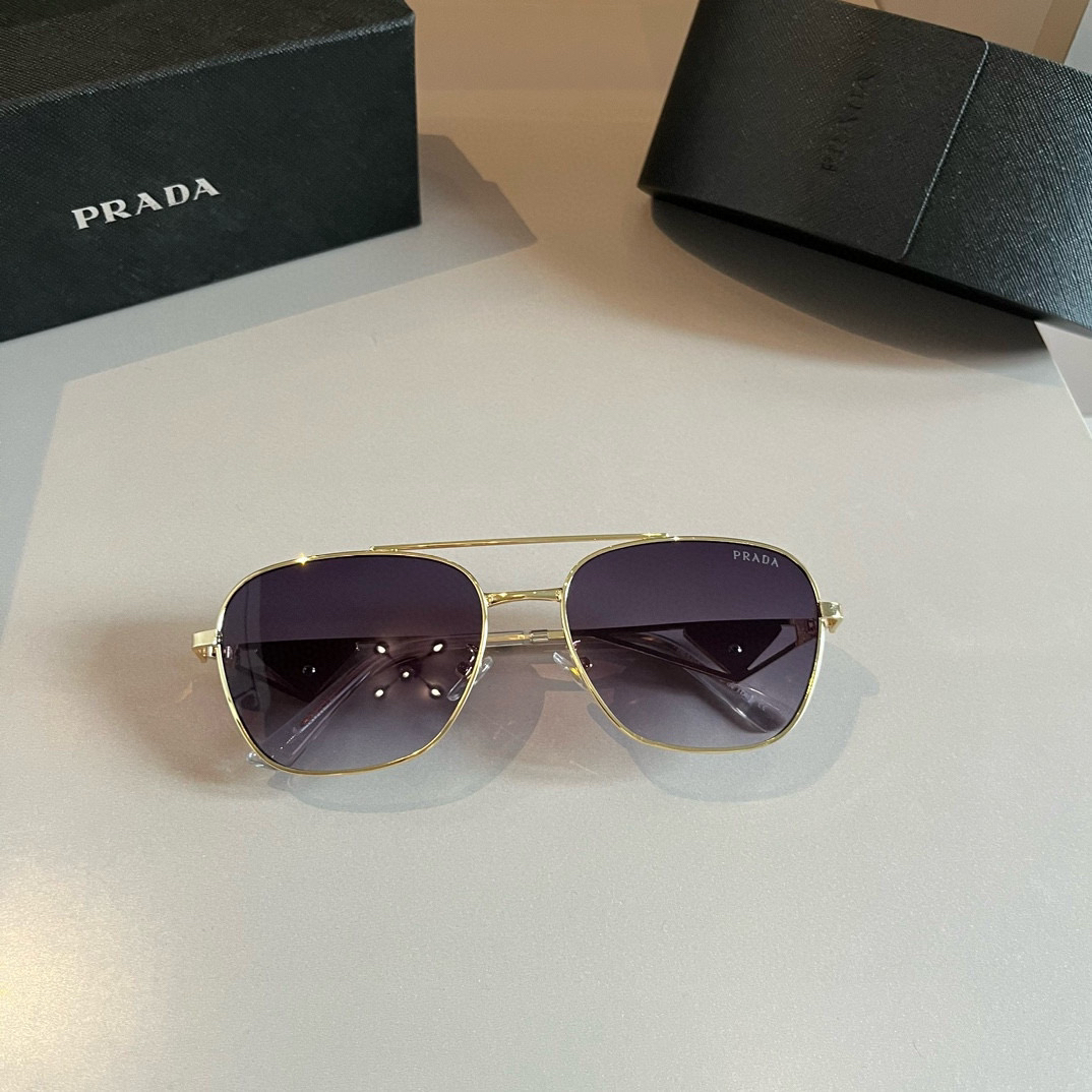 Prada round frame sunglasses