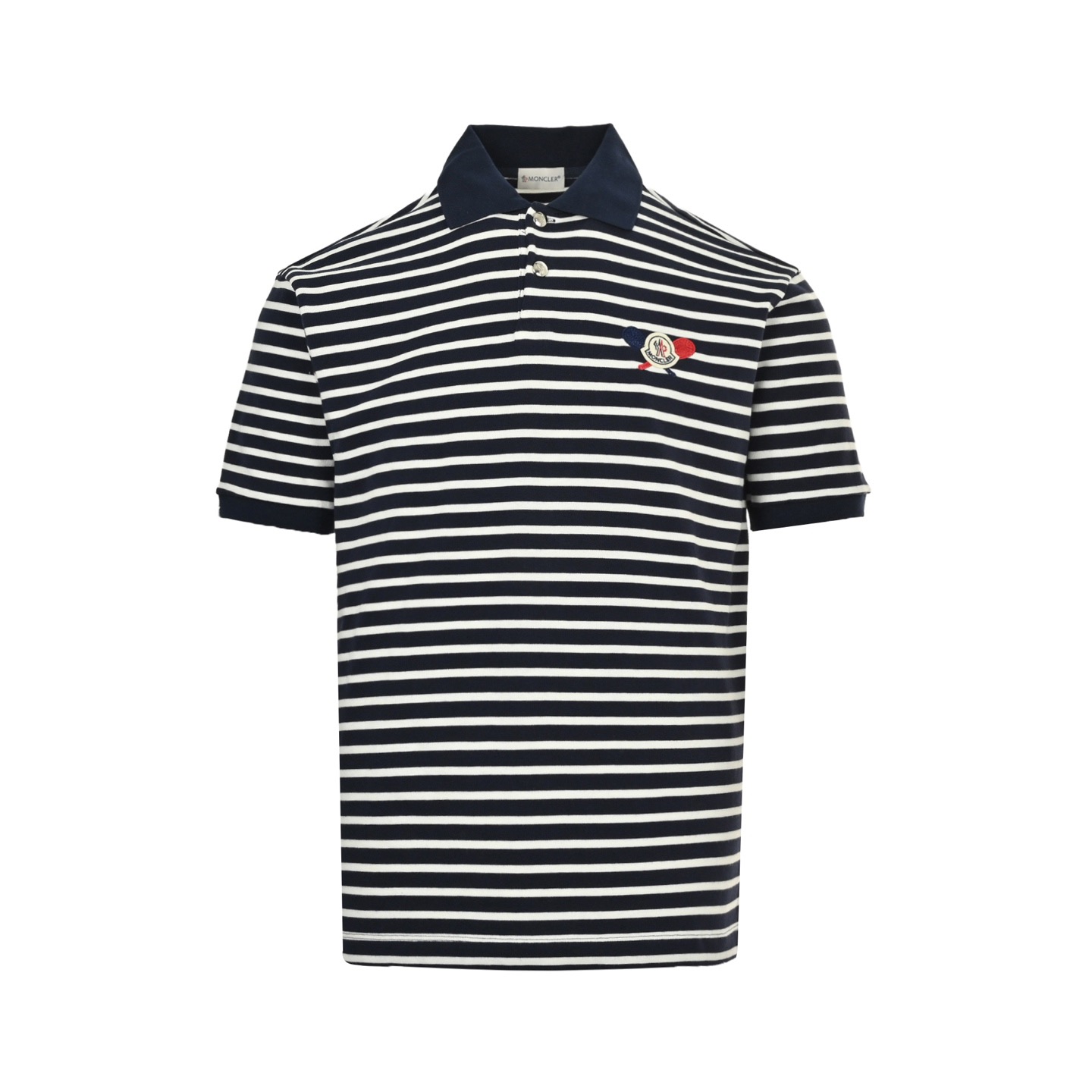 Moncler 25ss flocked logo laser printed short-sleeved shirt