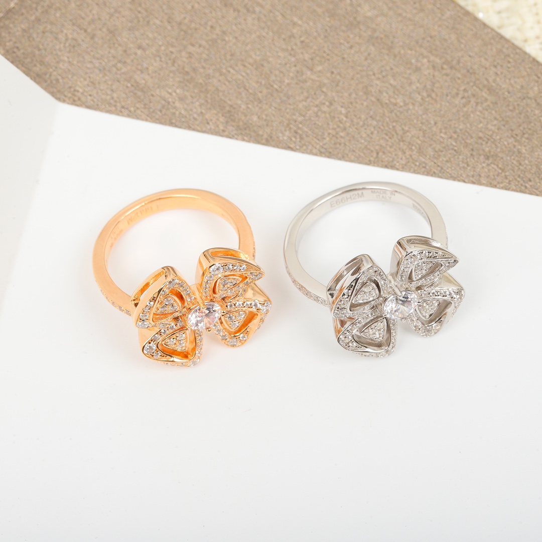 Bvlgari Windmill Full Diamond Ring