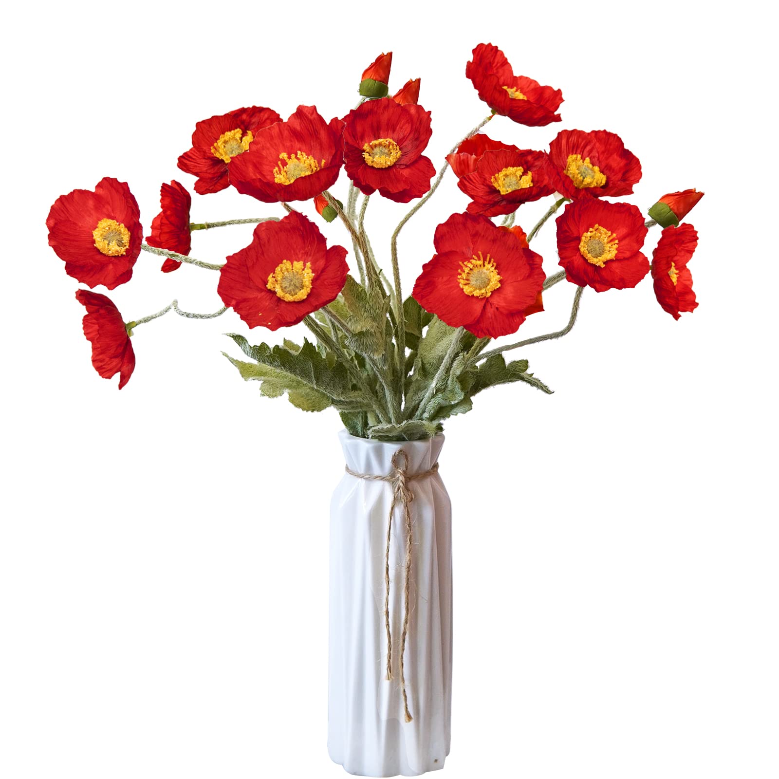 🔥Last Day 50% OFF🔥Artificial Poppy Silk Flowers for Home Decor, Wedding Bouquet(Set of 5 stems)📦BUY 2SETS GET 10% OFF & FREE SHIPPING NOW