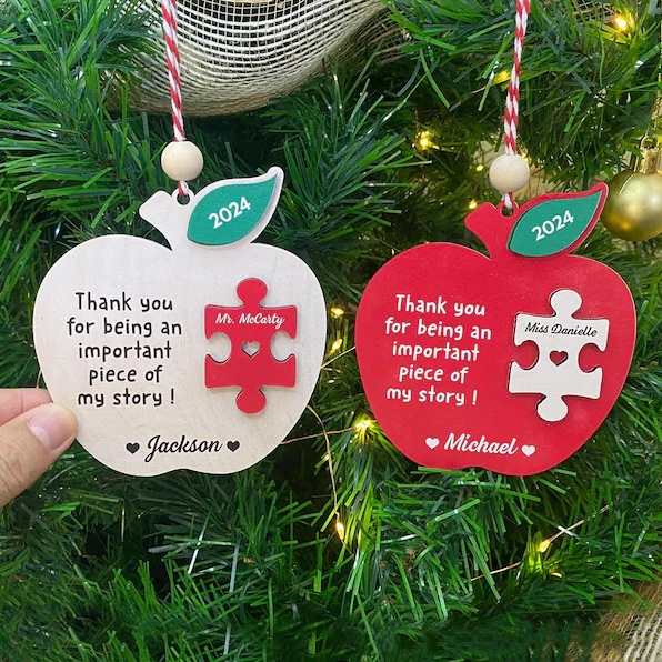 Teacher Appreciation Christmas Ornaments