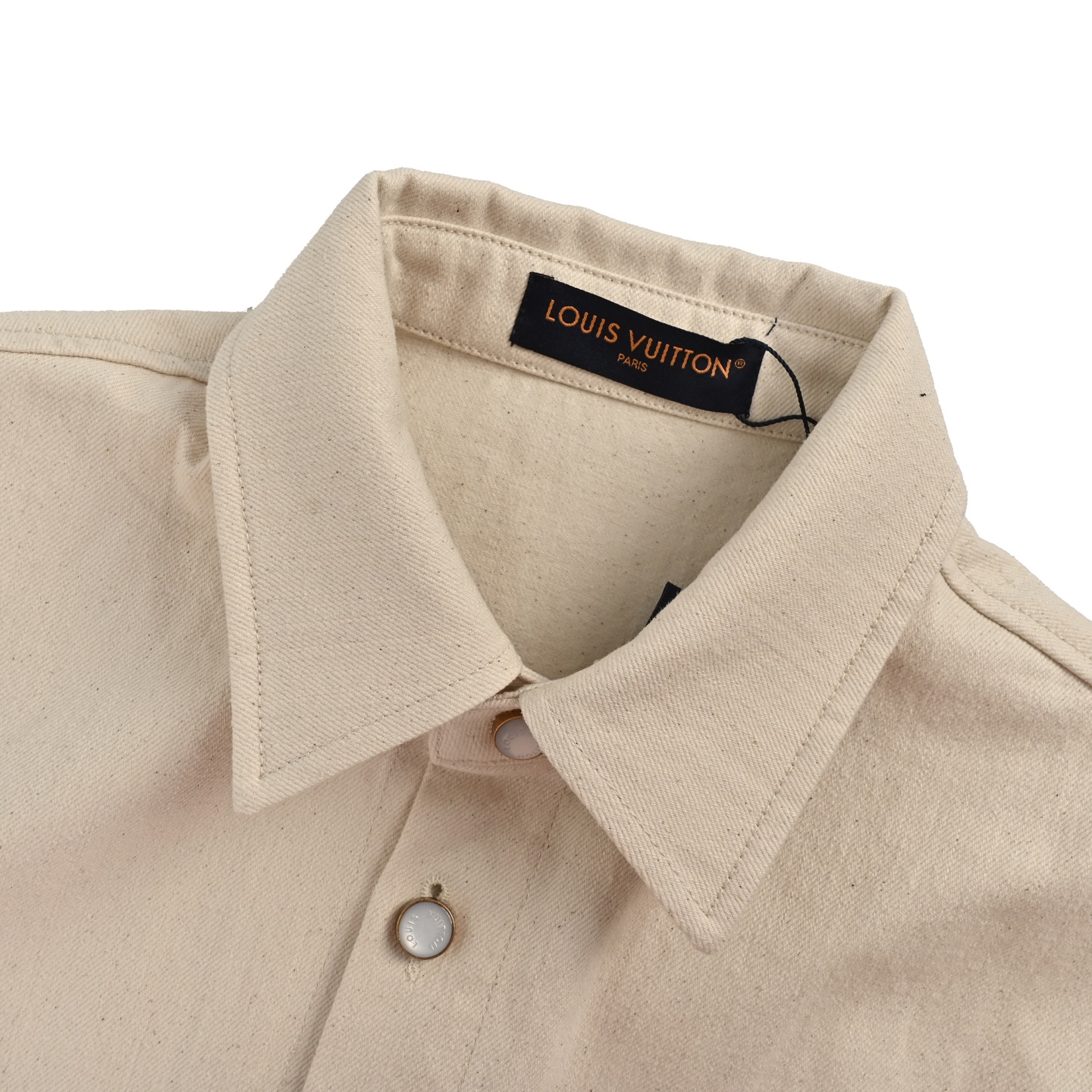 Louis Vuitton 25ss logo denim short sleeve shirt