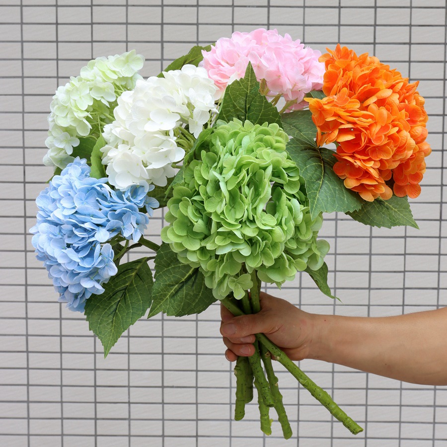 22 inch Lifelike Artificial Hydrangeas - UV resistant, Waterproof，Windproof