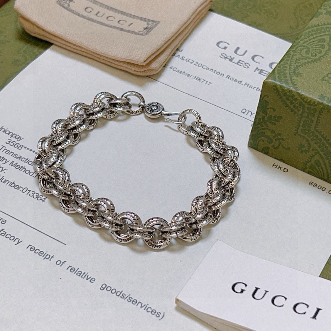 Gucci GG Round Double Ring Bracelet