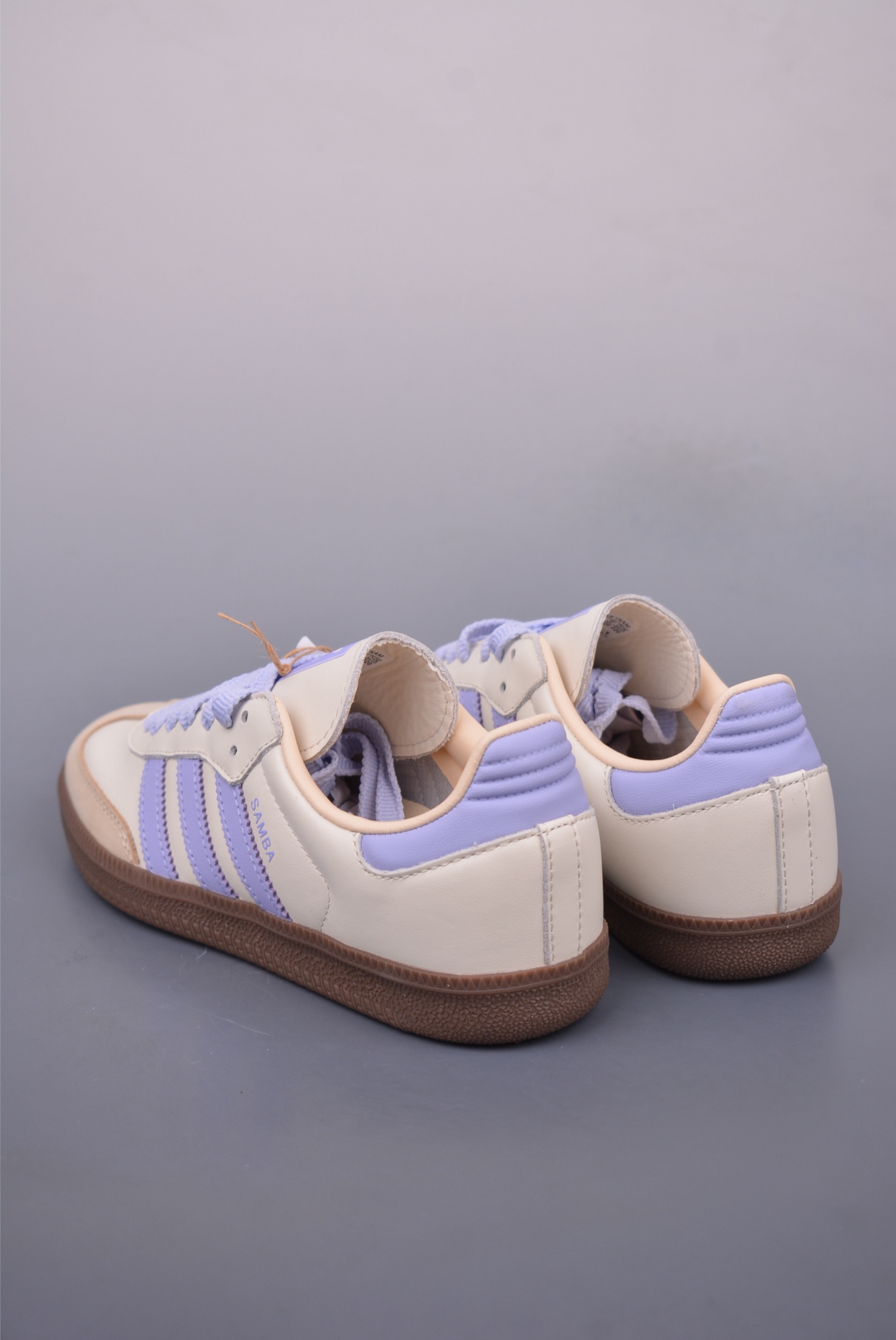 Adidas Originals Samba OG sneakers Off-white purple rubber sole JI2678