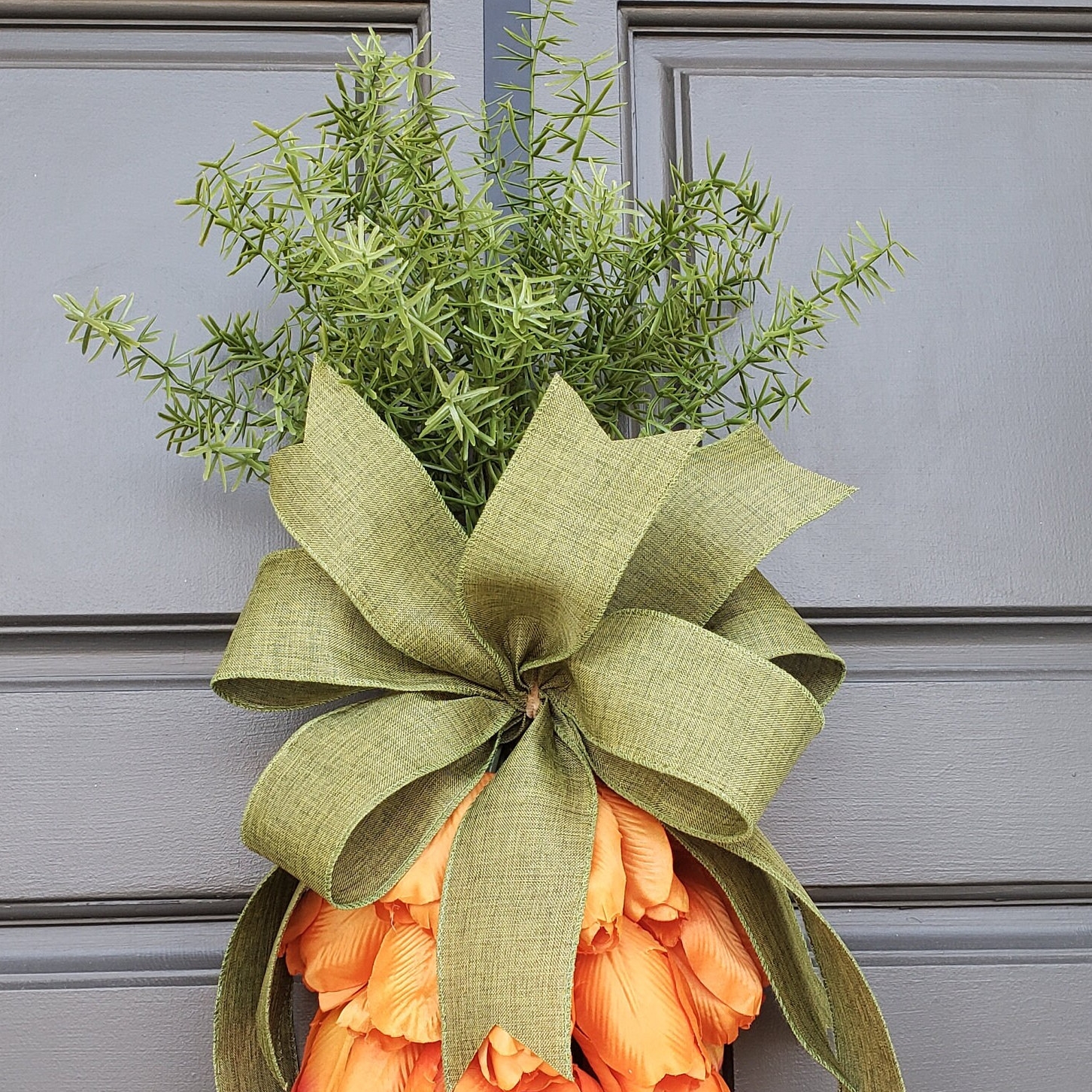🥕🌿 Tulip Carrot Wreath – The Cutest Easter & Spring Welcome! 🐰✨