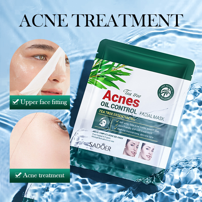 Tea tree mask is refreshing and moisturizing, deeply replenishing moisture to the skin