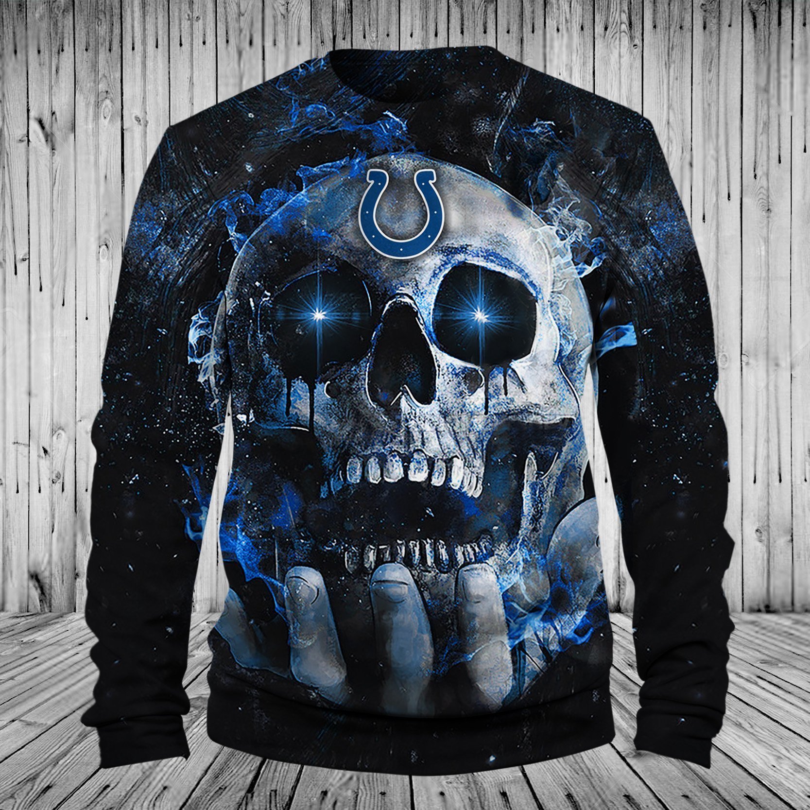 COLTS HOODIE 3D SKULL 76
