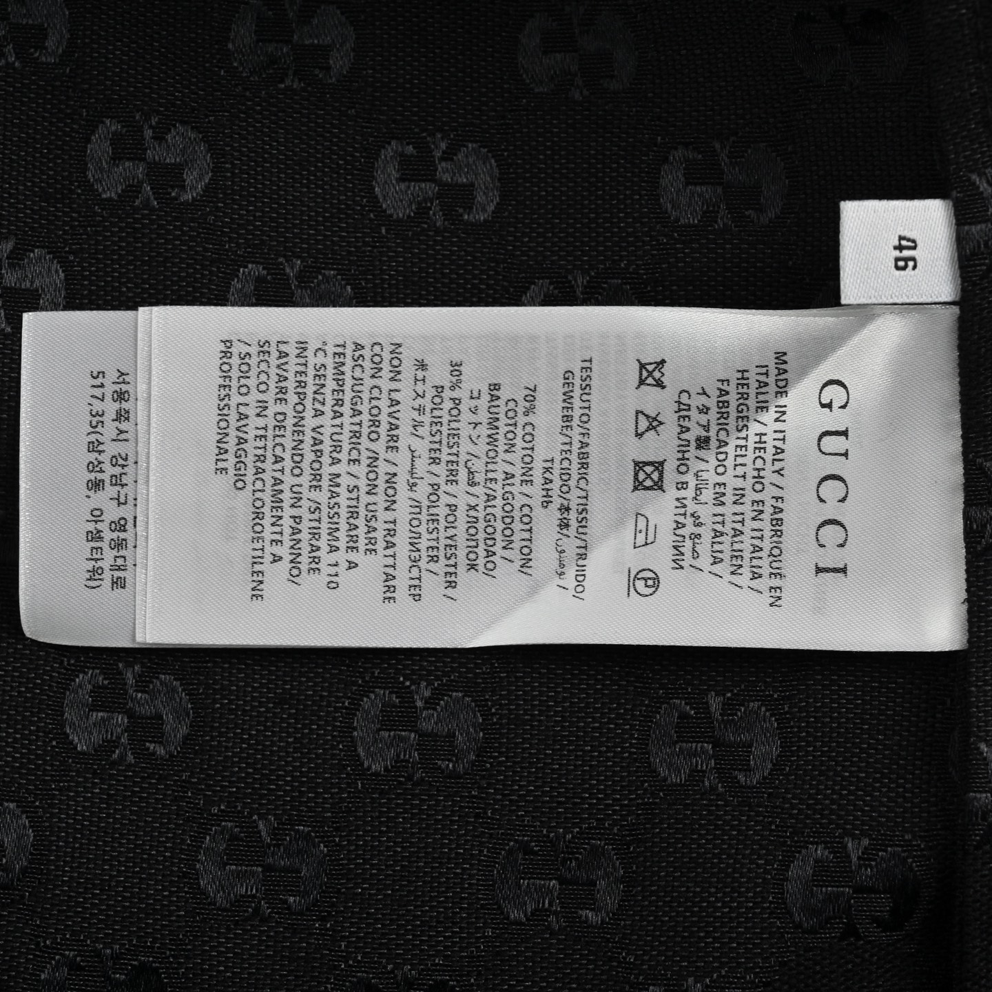 Gucci 25ss obscure jacquard lapel cardigan jacket