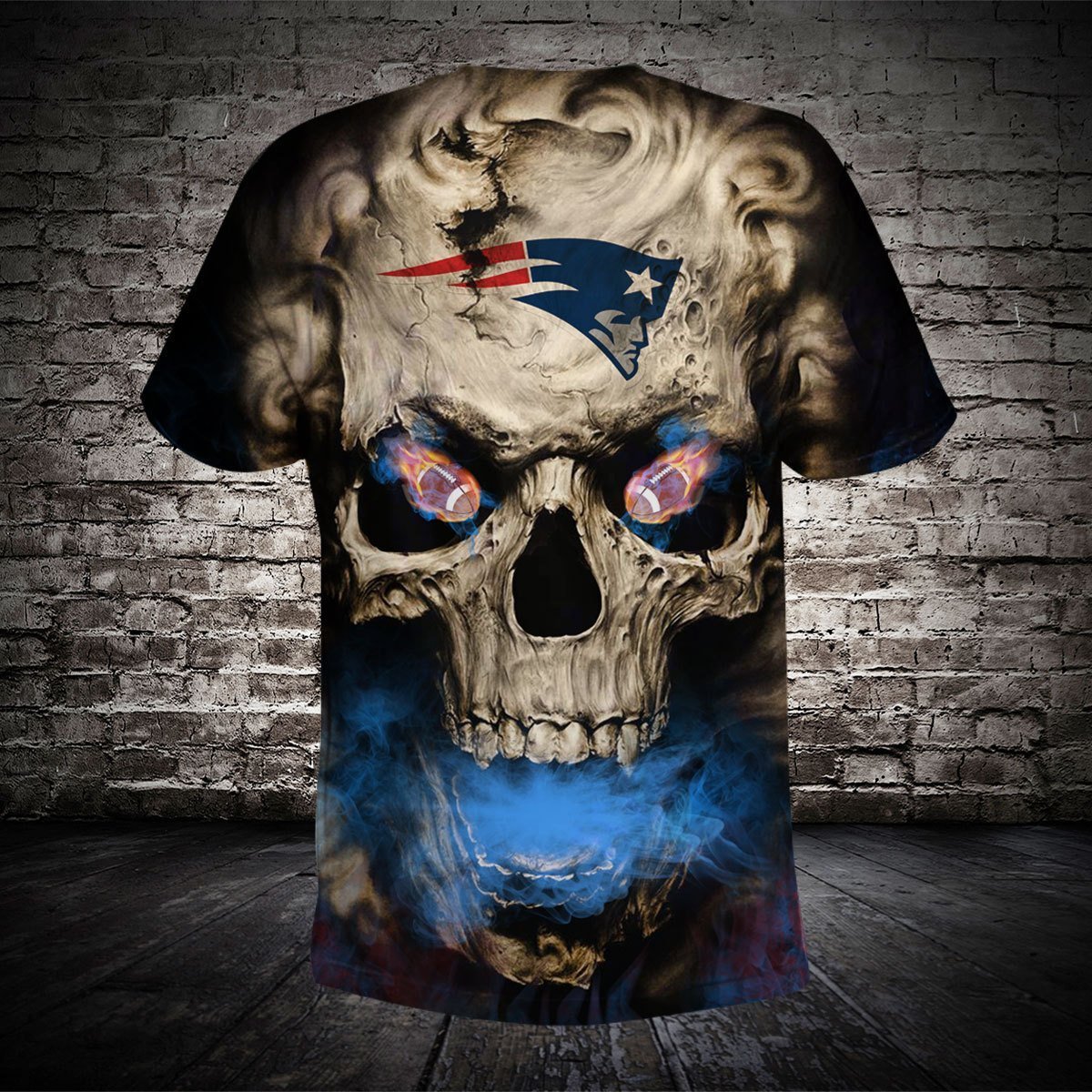 PATRIOTS 3D HOODIE SKULL21
