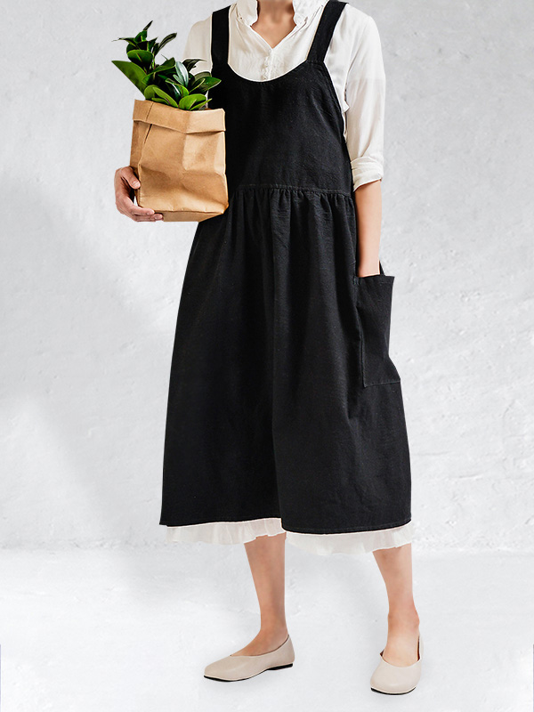 Vintage Cross Back Comfy Apron